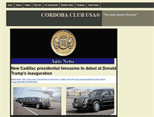 Tablet Screenshot of cordobaclubusa.com